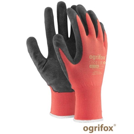Rękawice Powlekane Nylonowo-Lateksowe L - 9 Ogrifox Ox-Lateks Cb 9