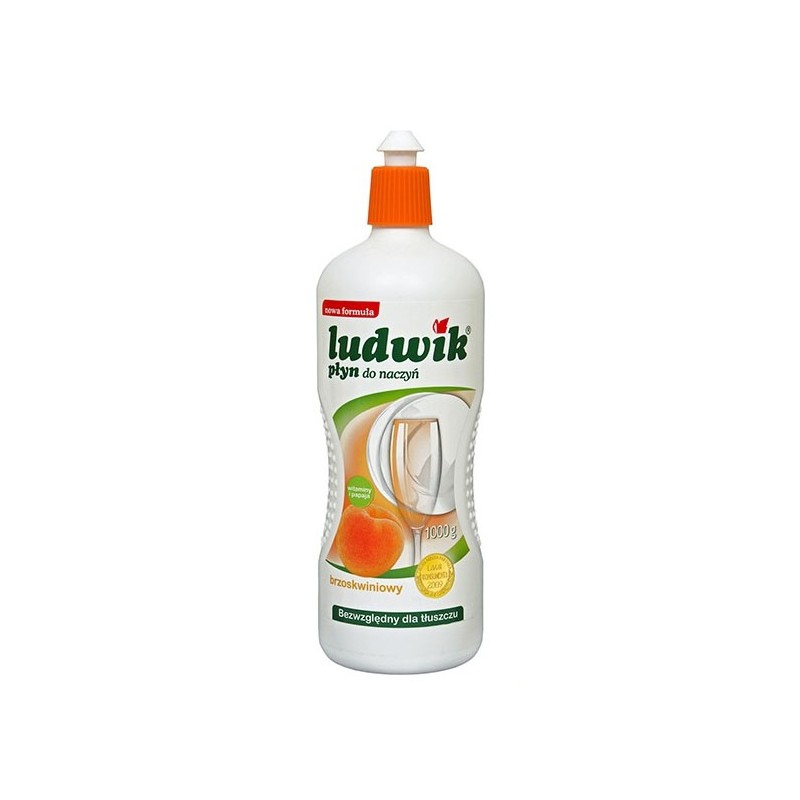 Ludwik Płyn Do Mycia Naczyń 900G Brzoskwiniowy Z Lanoliną 28256