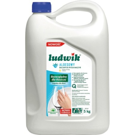 Ludwik Płyn Do Naczyń 5L Balsam Z Aloesem  43685