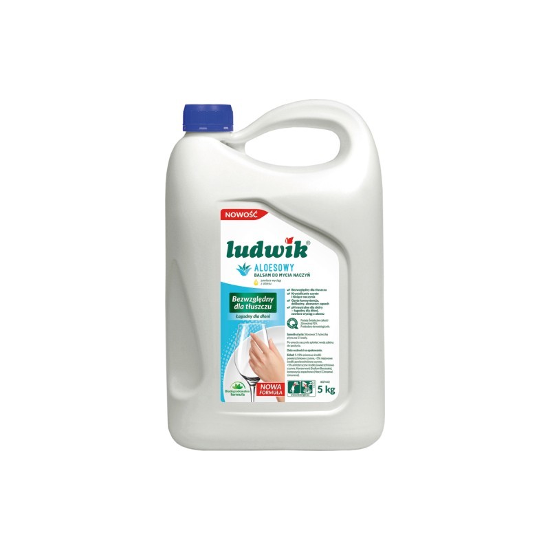 Ludwik Płyn Do Naczyń 5L Balsam Z Aloesem  43685