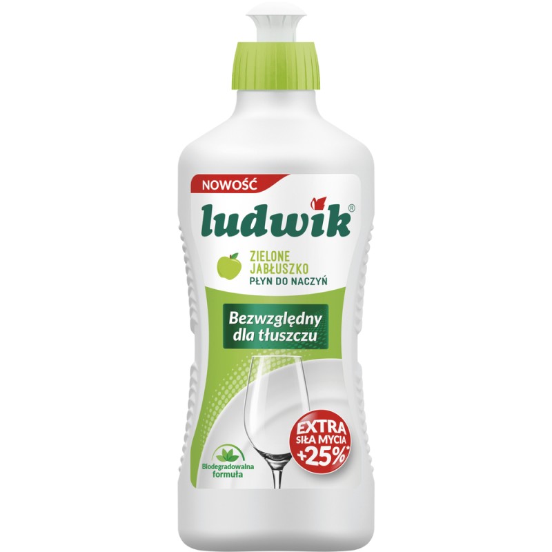 Ludwik Płyn Do Mycia Naczyń 450G Zielone Jabłuszko 28119