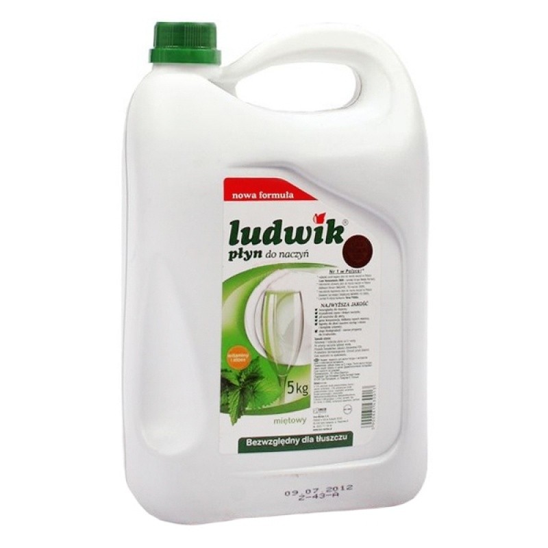Ludwik Płyn Do Naczyń 5L Miętowy 30013