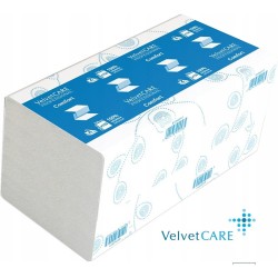 Ręczniki Składane Velvet Care V-Fold 2W Celuloza Białe (150)