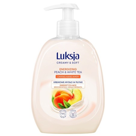 Luksja Mydło W Płynie Z Dozownikiem 500 Ml Peach&White Tea