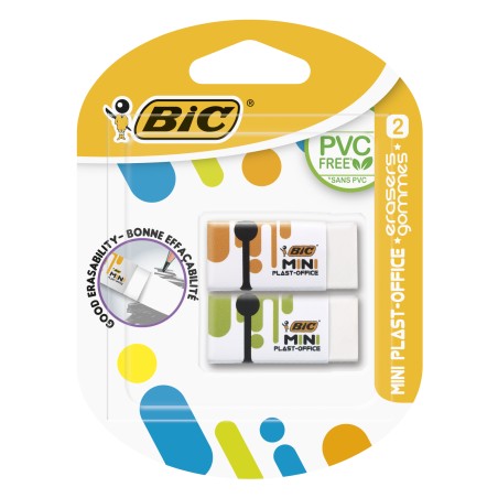 Gumka Bic Mini Plast-Office Blister 2Szt, 927858