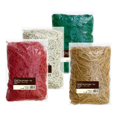 Gumki Recepturki 60 Mm, Średnica 60 Mm Grand 130-1043 1Kg 1,5X1,5Mm