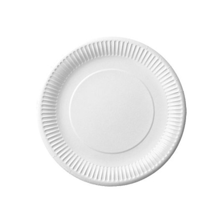 Talerz Papierowy Biały Śr.15Cm  Op.100 Szt. 7500015