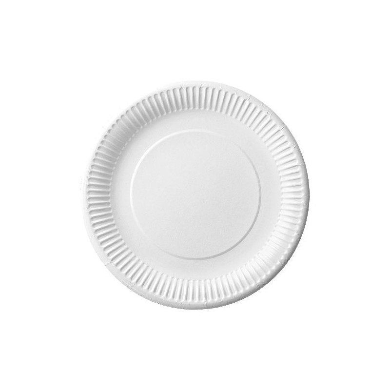 Talerz Papierowy Biały Śr.15Cm  Op.100 Szt. 7500015