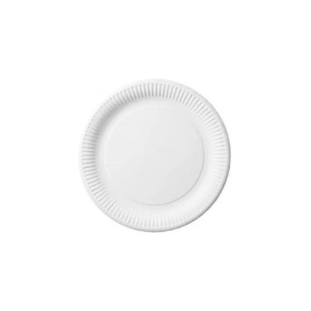 Talerz Papierowy Biały Śr.23Cm  Op.100 Szt. 7500023