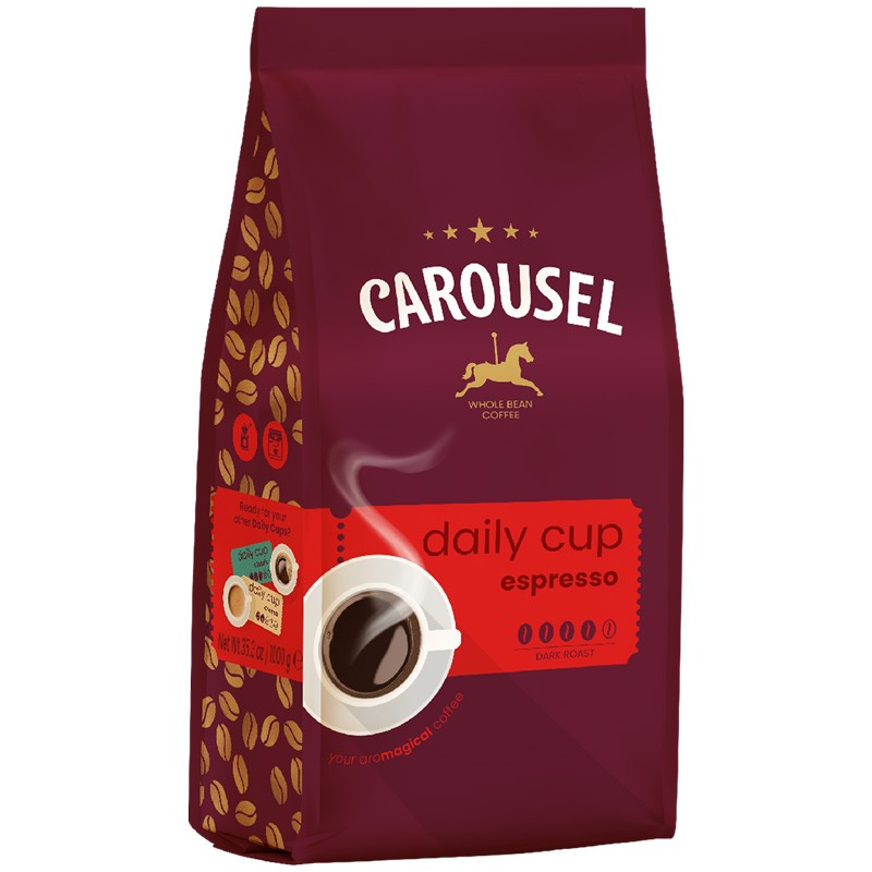 Kawa Carousel Espresso 1Kg Ziarnista