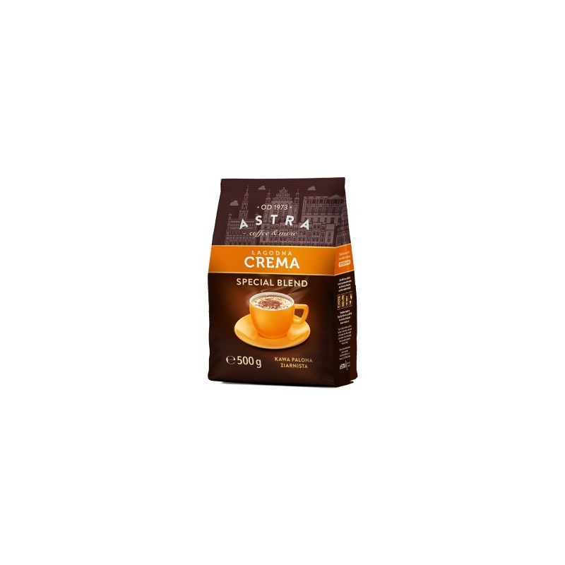 Kawa Astra Łagodna Crema 500G Ziarnista