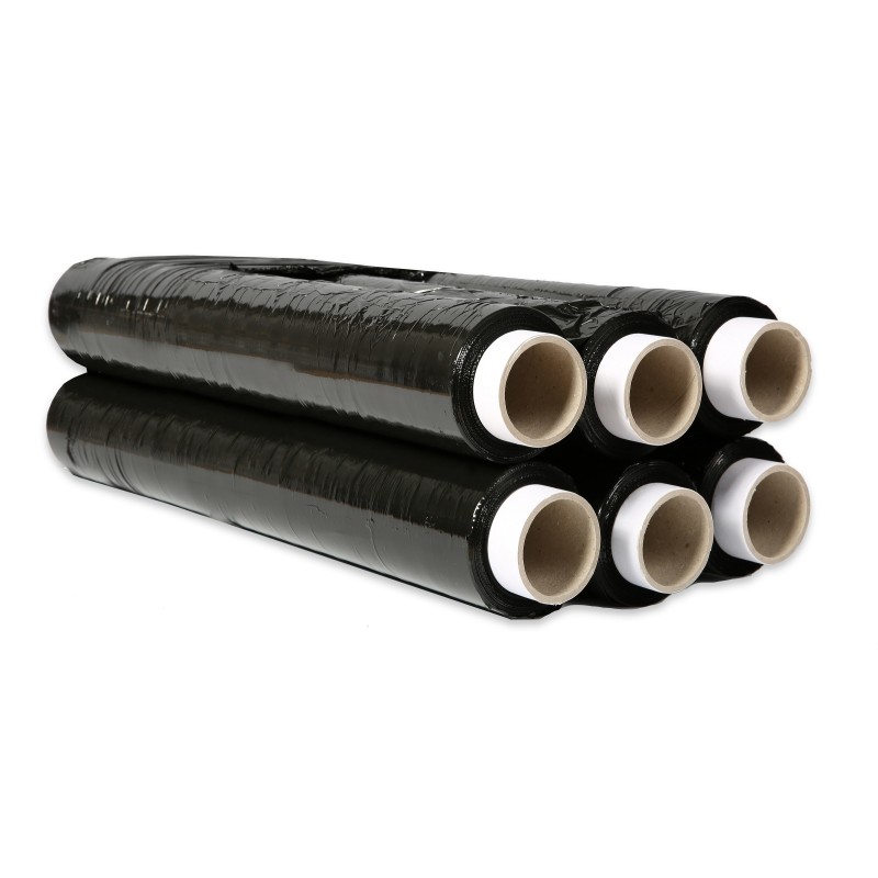 Folia Stretch Dotts 2,5Kg 23Mic Czarna Rozciągliwość 170%