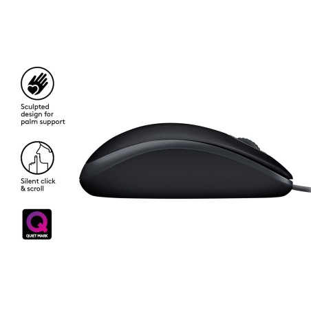 Mysz Logitech 910-005508 (Optyczna  1000 Dpi  Kolor Czarny)