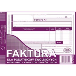 Faktura Dla Podatników Zwol. Podm. Z Podatku A5