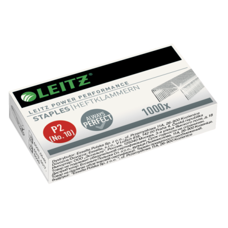 Zszywki Leitz Galwanizowane, Nr. 10, 1000 Szt., 55770000