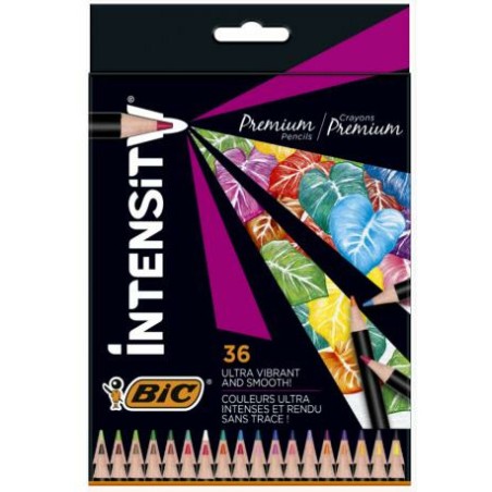 Kredki Ołówkowe Bic Intensity Premium 36 Kolorów