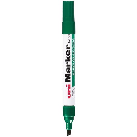 Marker Permanentny Uni No.580B Ścięty Zielony