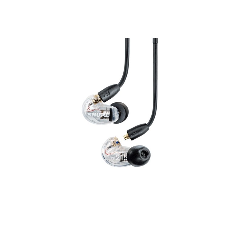 Shure Se215Dycl+Uni-Efs - Słuchawki Douszne Aonic215 Z Pojedynczym Przetwornikiem I Kablem 3.5Mm (Przezroczyste)