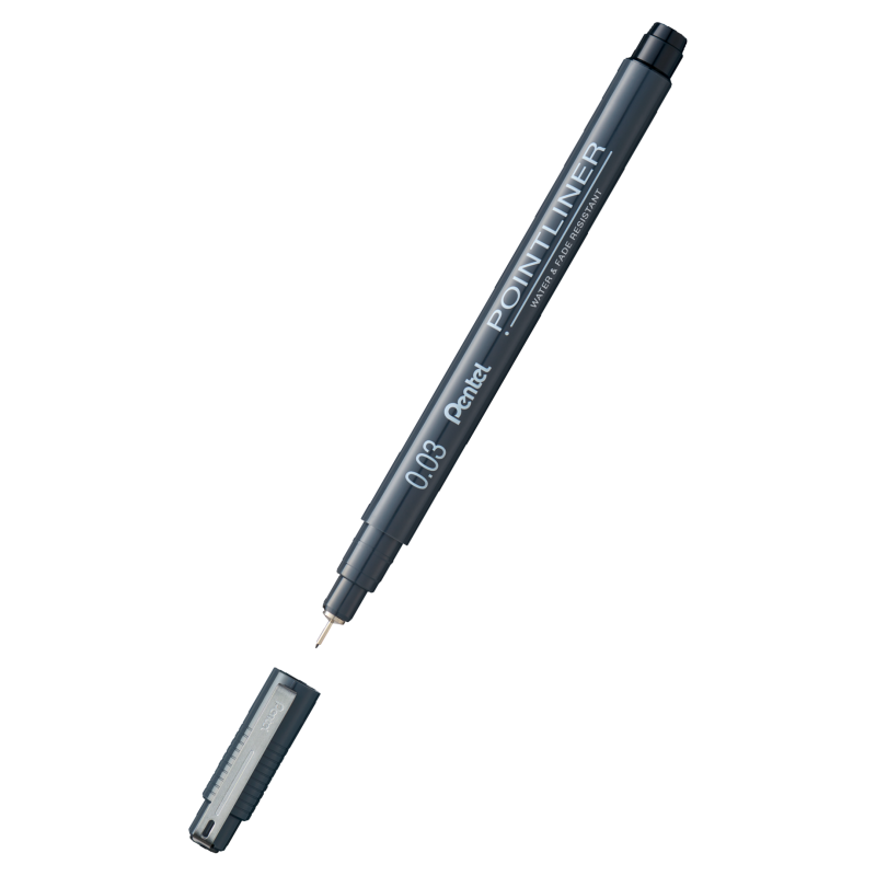 Cienkopis Kalibrowany Pointliner Czarny 0,03 Mm S20P-03A .