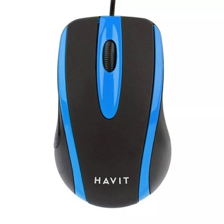 Mysz Uniwersalna Przewodowa Havit Hv-Ms753 (Czarny/Niebieski)