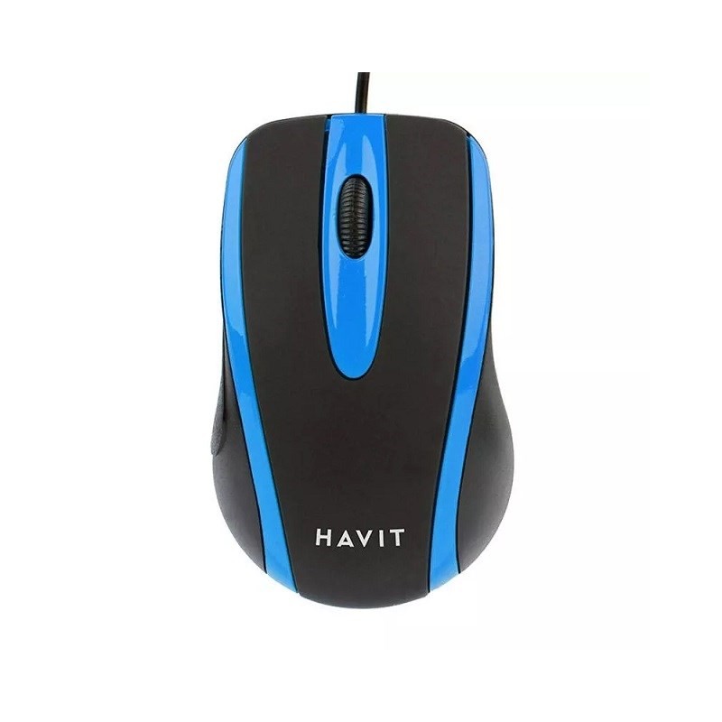 Mysz Uniwersalna Przewodowa Havit Hv-Ms753 (Czarny/Niebieski)