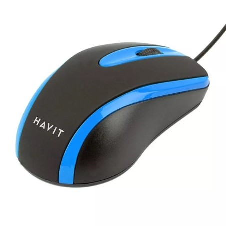 Mysz Uniwersalna Przewodowa Havit Hv-Ms753 (Czarny/Niebieski)
