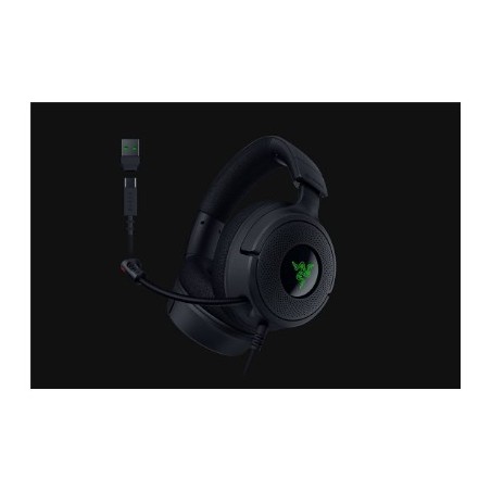 Zestaw Słuchawkowy Razer Kraken V4 X Przewodowa Opaska Na Głowę Gaming Usb Type-C / Usb Type-A Czarny