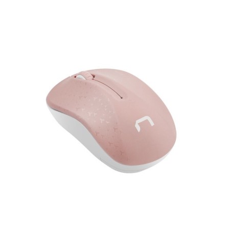 Natec Mysz Bezprzewodowa Toucan Pink-White 1600Dpi Nmy-1652
