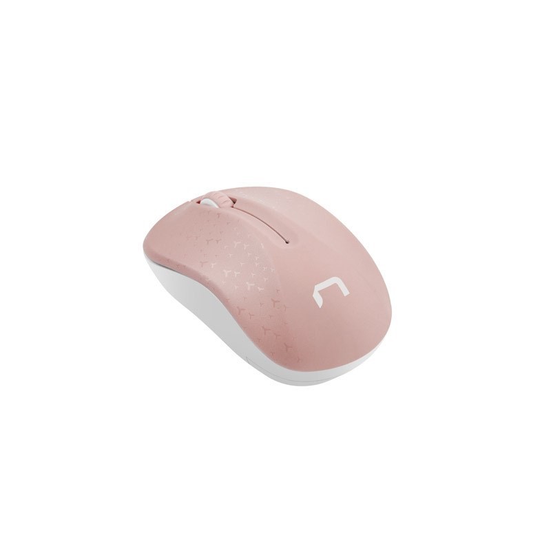 Natec Mysz Bezprzewodowa Toucan Pink-White 1600Dpi Nmy-1652