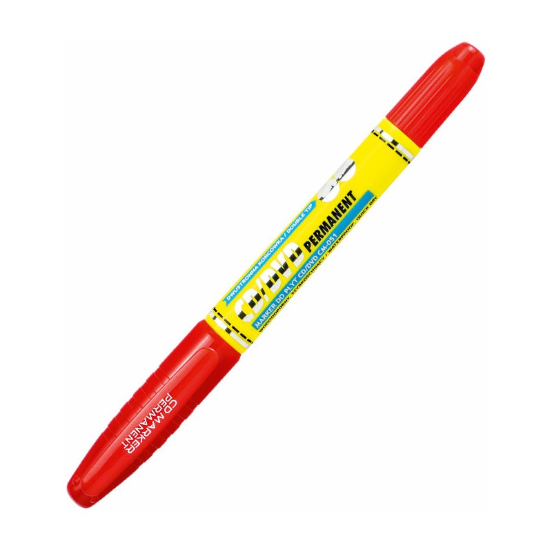 Marker Do Płyt Cm-051 Dwustronny Czerwony