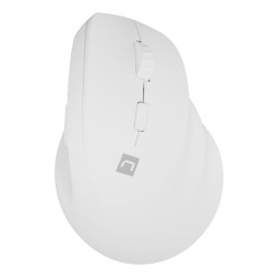 Natec Mysz Wertykalna Crake 2 Bezprzewodowa 2400Dpi Bt 5.2 +2.4Ghz Biała