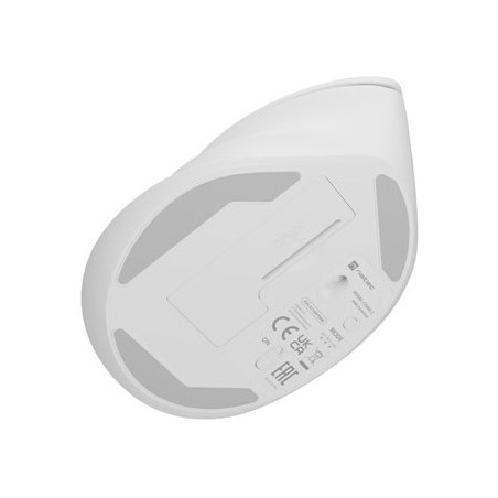 Natec Mysz Wertykalna Crake 2 Bezprzewodowa 2400Dpi Bt 5.2 +2.4Ghz Biała