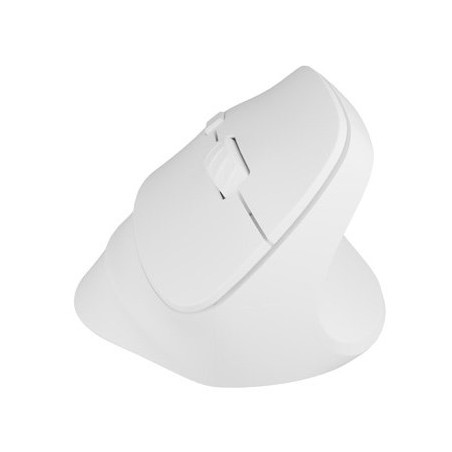 Natec Mysz Wertykalna Crake 2 Bezprzewodowa 2400Dpi Bt 5.2 +2.4Ghz Biała