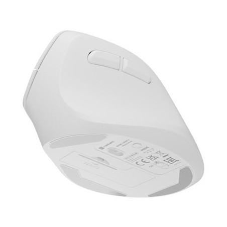 Natec Mysz Wertykalna Crake 2 Bezprzewodowa 2400Dpi Bt 5.2 +2.4Ghz Biała