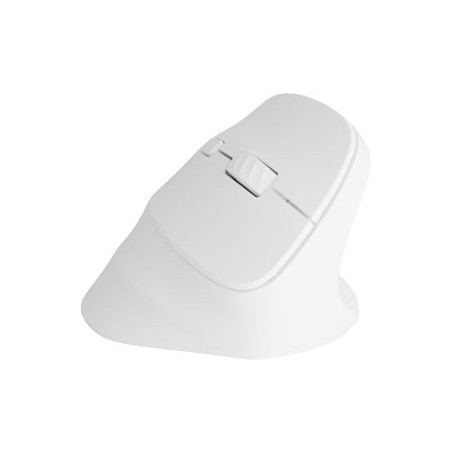 Natec Mysz Wertykalna Crake 2 Bezprzewodowa 2400Dpi Bt 5.2 +2.4Ghz Biała