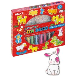Farby Witrażowe Amos Sun Deco 10.5Ml X10 Kolorów