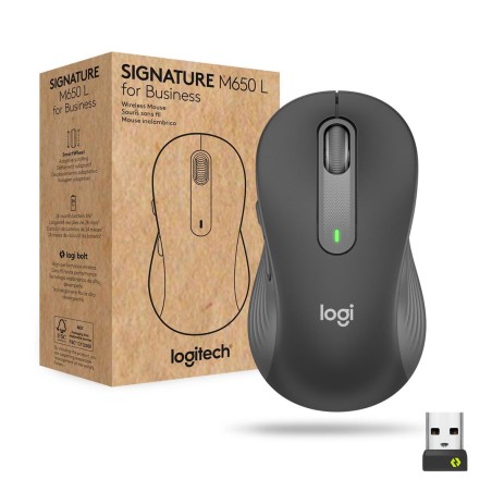 Logitech Signature M650 For Business Myszka Biuro Po Prawej Stronie Rf Wireless + Bluetooth Optyczny 4000 Dpi
