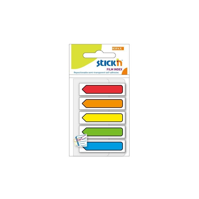 Zakładki Indeksujące Strzałki 45X12Mm Mix 5 Kolorów Neon Stickn 21464