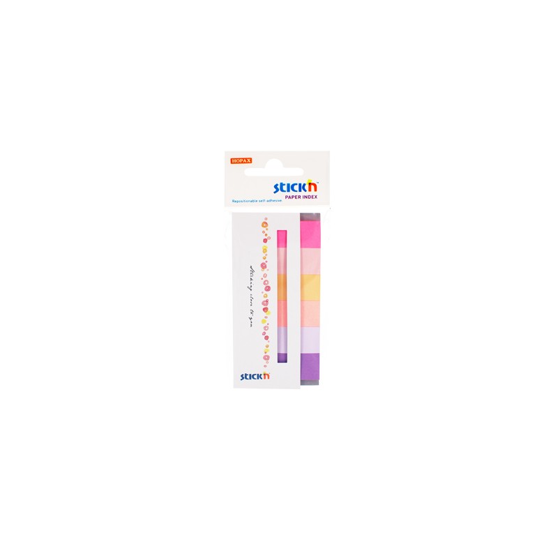 Zakładki Papierowe 45X15Mm 6 Kolorów Spring 180 Kartek Stickn 21595