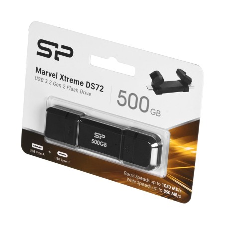 Ssd Silicon Power Ds72 500Gb Dual Usb-C/Usb 3.2