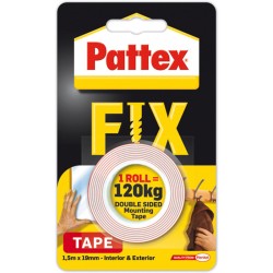 Taśma Dwustronna Pattex Fix 19Mm/1.5M 120Kg