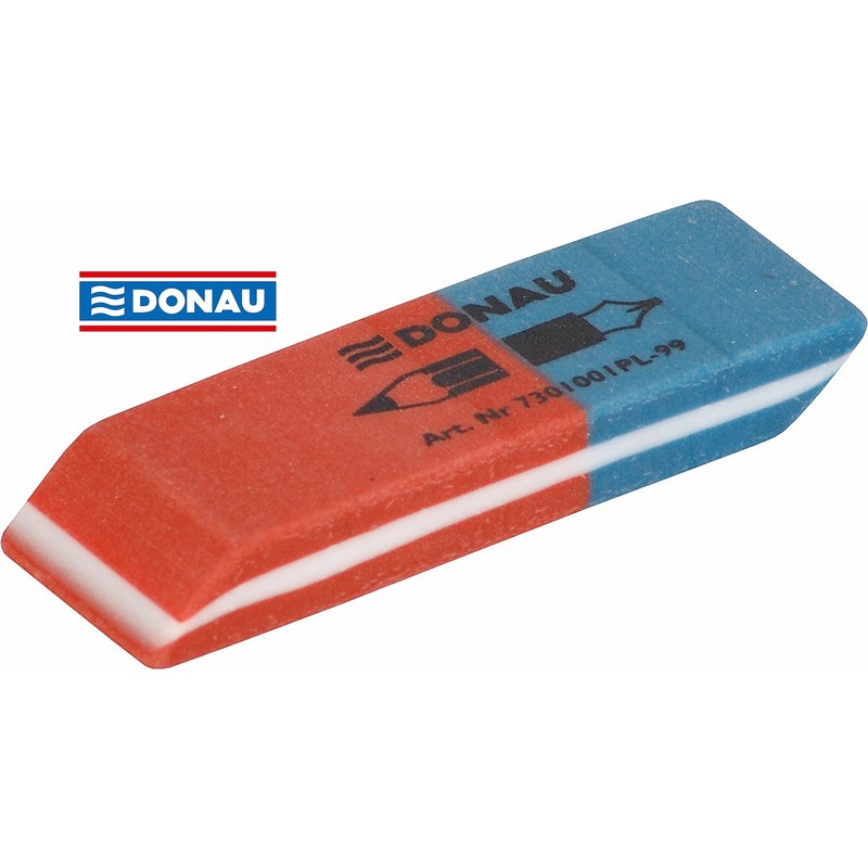 Gumka Donau 57X19X8Mm Niebiesko-Czerwona