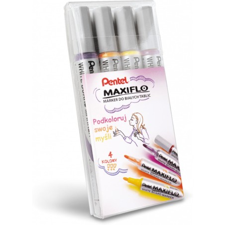 Markery Do Tablic Pentel Maxiflo Mwl5S 4 Kolory
