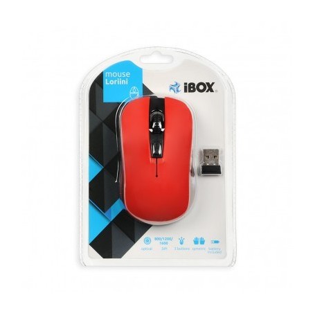 Mysz Ibox Loriini Imof008Wr (Optyczna  1600 Dpi  Kolor Czerwony)