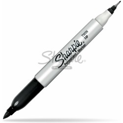 Marker Permanentny Sharpie Twin Tip Czarny