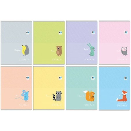 Zeszyt Interdruk B&B Kids Pastel A5/32K Linia