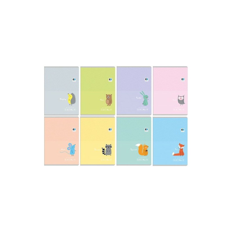 Zeszyt Interdruk B&B Kids Pastel A5/32K Linia