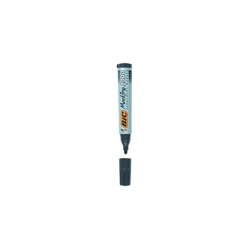 Marker Permanentny Bic 2000 Ecolutions Czerwony Okrągła Końcówka, 8209133