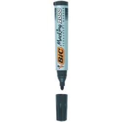 Marker Permanentny Bic 2000 Ecolutions Czerwony Okrągła Końcówka, 8209133