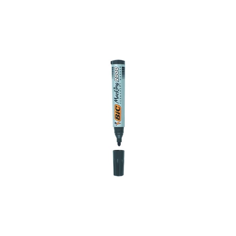 Marker Permanentny Bic 2000 Ecolutions Czarny Okrągła Końcówka, 8209153